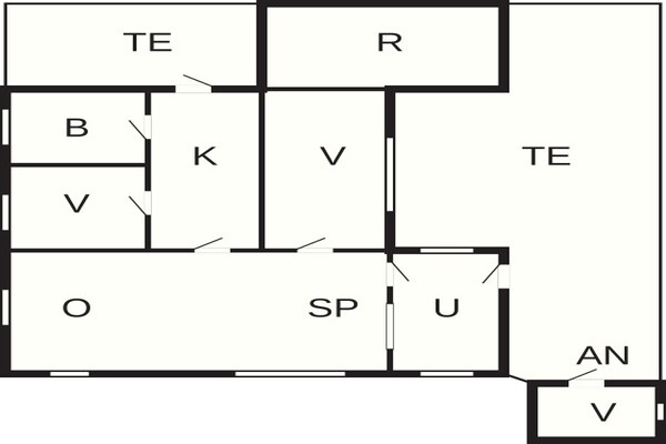 Foto van 6 persoons vakantie huis in Sæby - Vakantiehuis in Sæby - FloorPlan