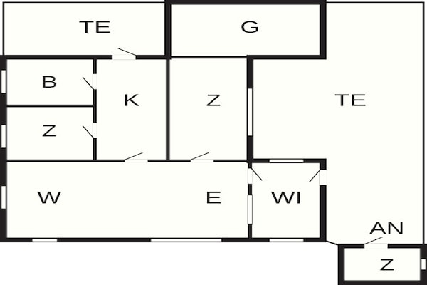 Foto van 6 persoons vakantie huis in Sæby - Vakantiehuis in Sæby - FloorPlan