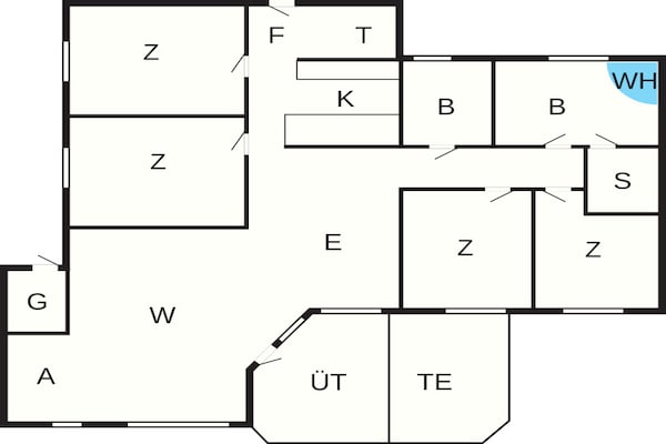 Foto van 10 persoons vakantie huis in Großenbrode - Vakantiehuis in Großenbrode - FloorPlan