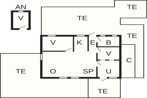 Foto van 6 persoons vakantie huis in Hejls - Vakantiehuis in Hejls - FloorPlan