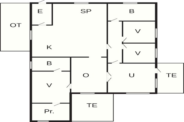 Foto van 6 persoons vakantie huis in Løkken - Vakantiehuis in Løkken - FloorPlan