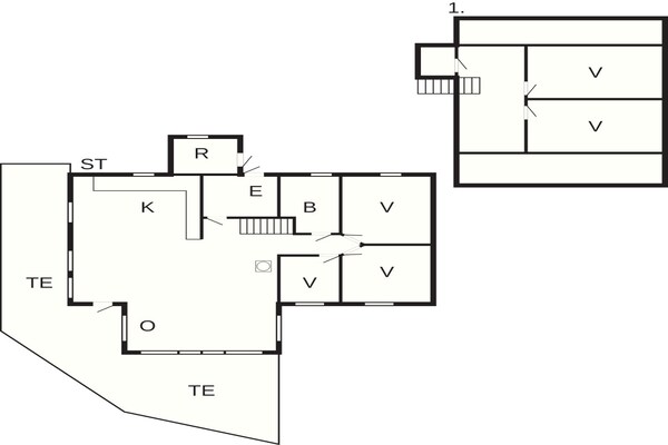 Foto van Sereen Waterfront Toevluchtsoord-By Traum - Vakantiehuis in Valevåg - FloorPlan