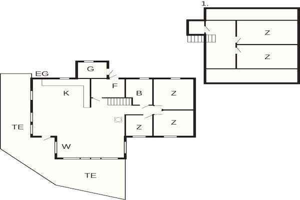 Foto van Sereen Waterfront Toevluchtsoord-By Traum - Vakantiehuis in Valevåg - FloorPlan
