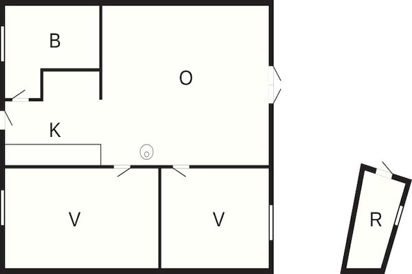 Foto van Kustplezier Toevluchtsoord-By Traum - Vakantiehuis in Lemvig - FloorPlan