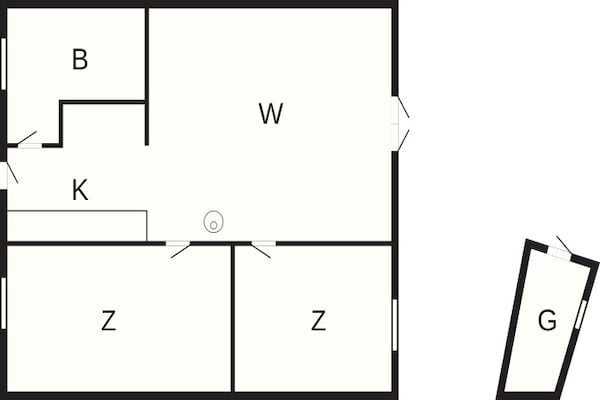Foto van Kustplezier Toevluchtsoord-By Traum - Vakantiehuis in Lemvig - FloorPlan