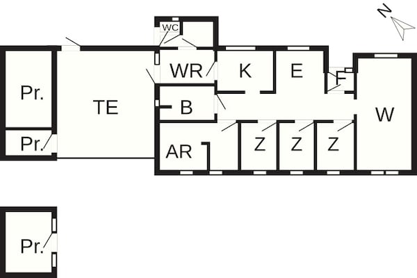 Foto van Ontspanning met biljart en jacuzzi - Vakantiehuis in Nykøbing M - FloorPlan