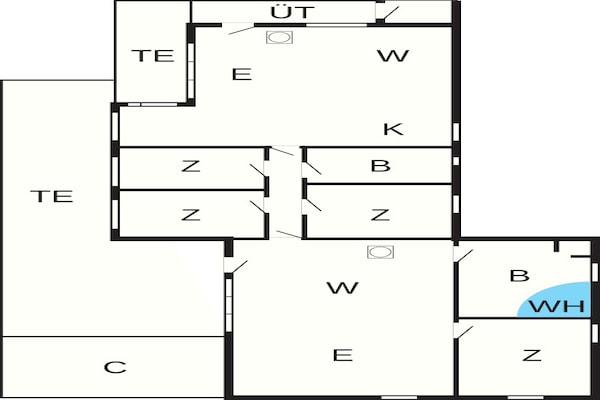 Foto van 8 persoons vakantie huis in Blåvand - Vakantiehuis in Blåvand - FloorPlan