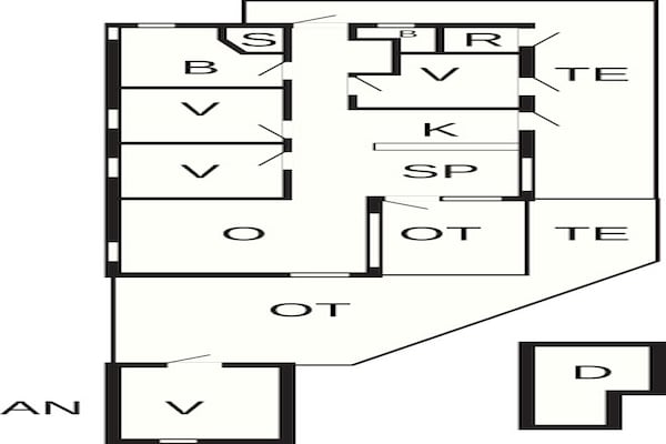 Foto van 8 persoons vakantie huis in Ålbæk - Vakantiehuis in Ålbæk - FloorPlan