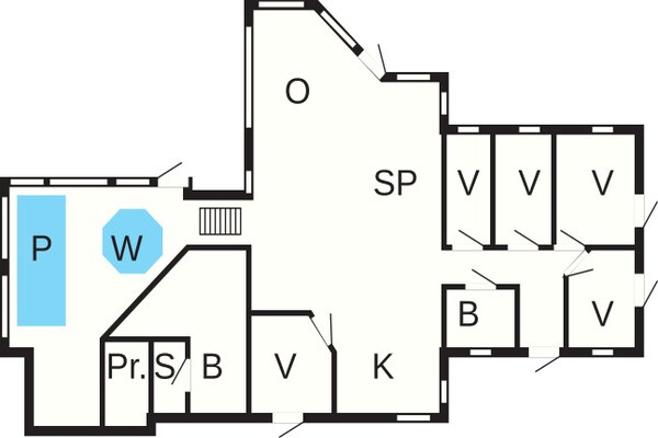 Foto van 10 persoons vakantie huis in Rudkøbing - Vakantiehuis in Rudkøbing - FloorPlan