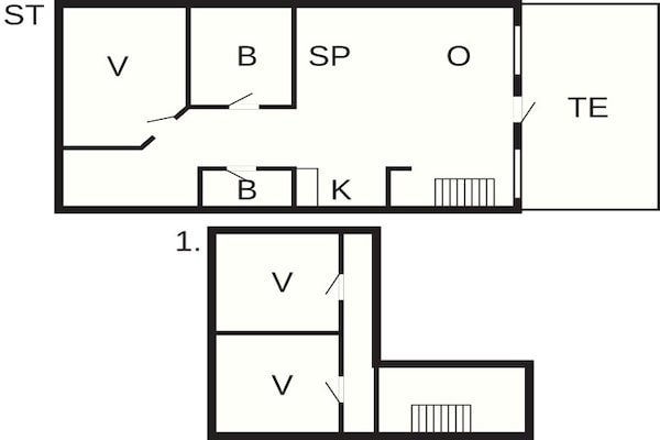 Foto van 6 persoons vakantie huis in Brovst - Vakantiehuis in Brovst - FloorPlan