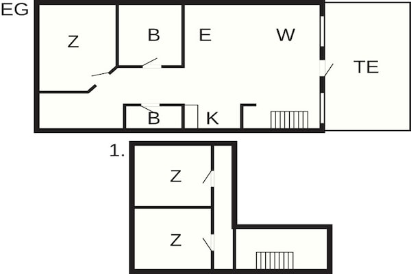 Foto van 6 persoons vakantie huis in Brovst - Vakantiehuis in Brovst - FloorPlan