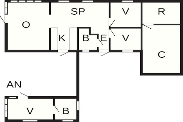 Foto van 6 persoons vakantie huis in Thisted - Vakantiehuis in Thisted - FloorPlan