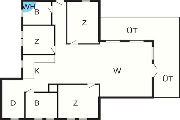 Foto van 6 persoons vakantie huis in Ansager - Vakantiehuis in Ansager - FloorPlan