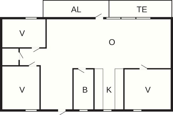 Foto van 6 persoons vakantie huis in SORUNDA - Vakantiehuis in SORUNDA - FloorPlan