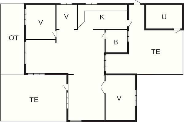 Foto van 6 persoons vakantie huis in Glesborg - Vakantiehuis in Glesborg - FloorPlan