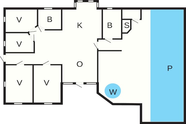 Foto van Luxe oase in Blavand-By Traum - Vakantiehuis in Blåvand - FloorPlan