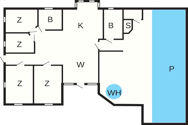Foto van Luxe oase in Blavand-By Traum - Vakantiehuis in Blåvand - FloorPlan