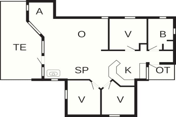 Foto van Gezellig toevluchtsoord in Rorvig Haven-By Traum - Vakantiehuis in Rørvig - FloorPlan