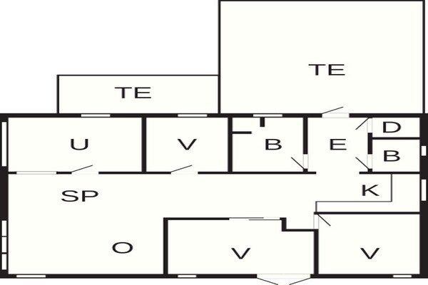 Foto van 6 persoons vakantie huis in Martofte - Vakantiehuis in Martofte - FloorPlan