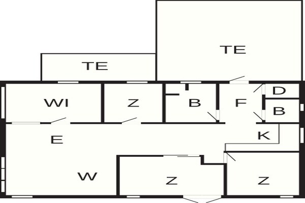 Foto van 6 persoons vakantie huis in Martofte - Vakantiehuis in Martofte - FloorPlan