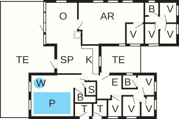 Foto van 20 persoons vakantie huis in Nørre Nebel - Vakantiehuis in Nørre Nebel - FloorPlan