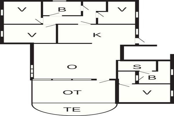 Foto van 8 persoons vakantie huis in Ebeltoft - Vakantiehuis in Ebeltoft - FloorPlan
