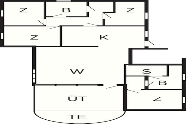 Foto van 8 persoons vakantie huis in Ebeltoft - Vakantiehuis in Ebeltoft - FloorPlan