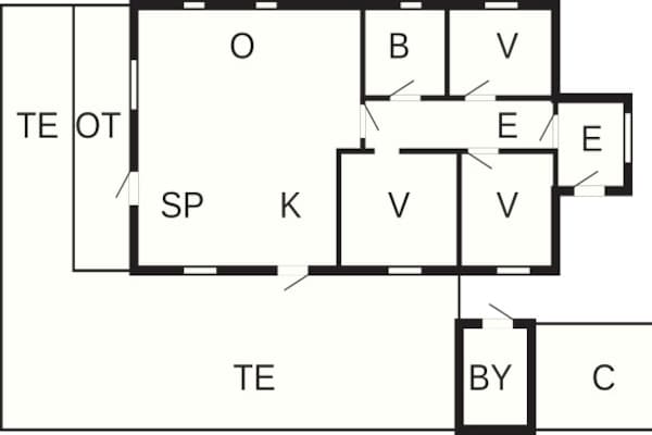 Foto van 6 persoons vakantie huis in Hadsund - Vakantiehuis in Hadsund - FloorPlan