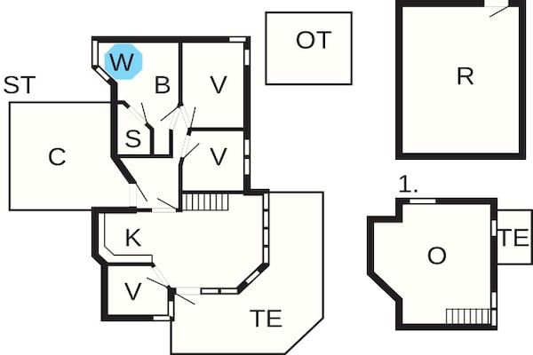 Foto van 6 persoons vakantie huis in Ebeltoft - Vakantiehuis in Ebeltoft - FloorPlan