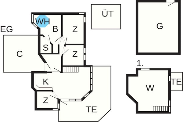 Foto van 6 persoons vakantie huis in Ebeltoft - Vakantiehuis in Ebeltoft - FloorPlan