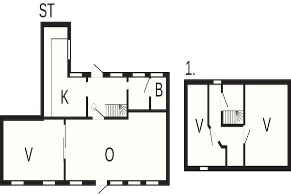 Foto van 6 persoons vakantie huis in Aakirkeby - Vakantiehuis in Aakirkeby - FloorPlan