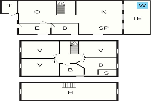 Foto van 8 persoons vakantie huis in Blåvand - Vakantiehuis in Blåvand - FloorPlan