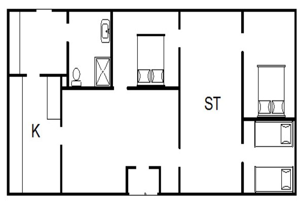 Foto van Idyllische Deense Boerderij Retreat-By Traum - Vakantiehuis in Hemmet - FloorPlan