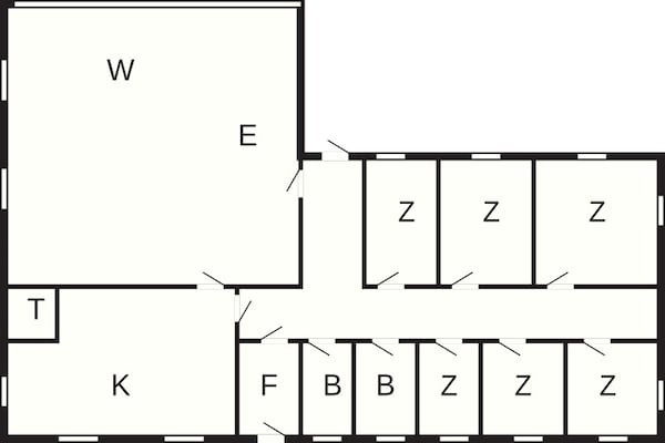 Foto van 14 persoons vakantie huis in Sjællands Odde - Vakantiehuis in Sjællands Odde - FloorPlan