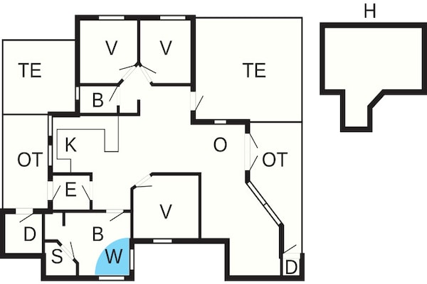 Foto van Luxe toevluchtsoord in oster Hurup-By Traum - Vakantiehuis in Hadsund - FloorPlan