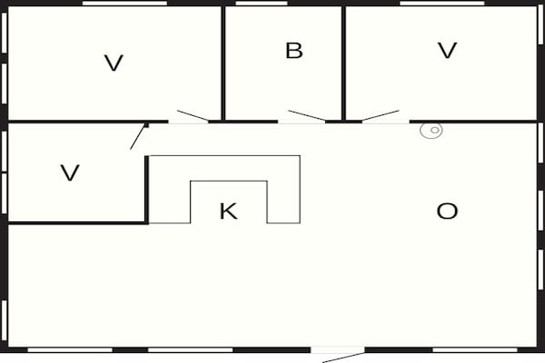 Foto van Zonnig toevluchtsoord in Arrild Oasis-By Traum - Vakantiehuis in Toftlund - FloorPlan