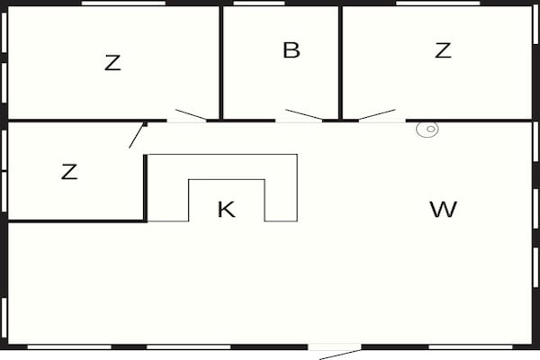 Foto van Zonnig toevluchtsoord in Arrild Oasis-By Traum - Vakantiehuis in Toftlund - FloorPlan