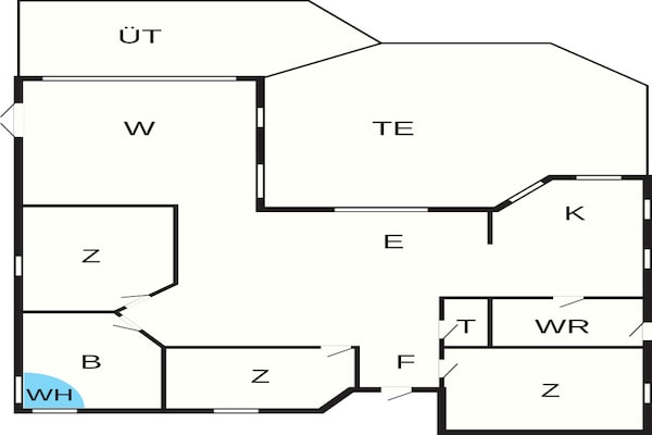 Foto van Kustsereniteit in Ebbelokke-By Traum - Vakantiehuis in Nykøbing Sj - FloorPlan