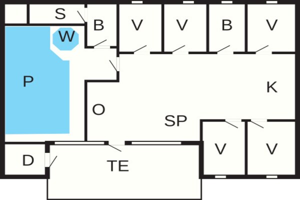 Foto van 12 persoons vakantie huis in Nordborg - Vakantiehuis in Nordborg - FloorPlan