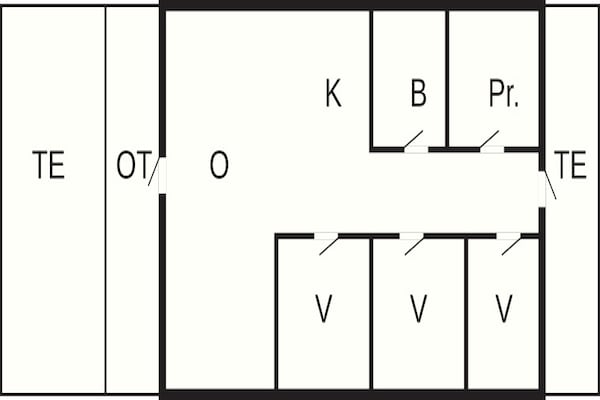 Foto van 6 persoons vakantie huis in Toftlund - Vakantiehuis in Toftlund - FloorPlan