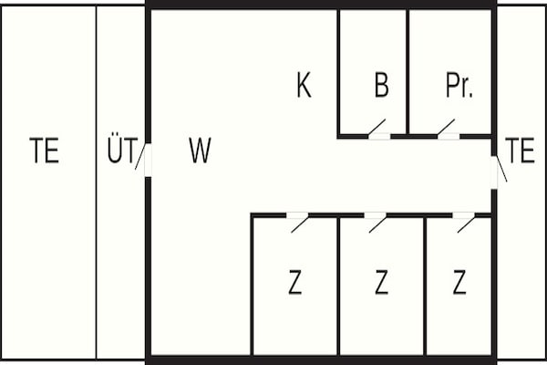Foto van 6 persoons vakantie huis in Toftlund - Vakantiehuis in Toftlund - FloorPlan