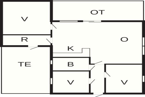 Foto van 6 persoons vakantie huis in Fårvang - Vakantiehuis in Fårvang - FloorPlan
