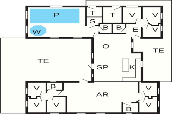 Foto van 22 persoons vakantie huis in Idestrup - Vakantiehuis in Idestrup - FloorPlan