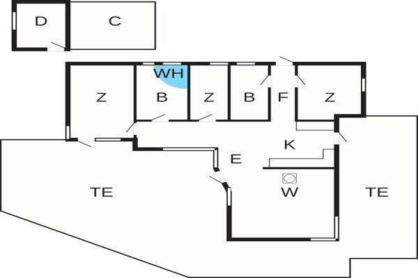 Foto van 8 persoons vakantie huis in Ålbæk - Vakantiehuis in Ålbæk - FloorPlan