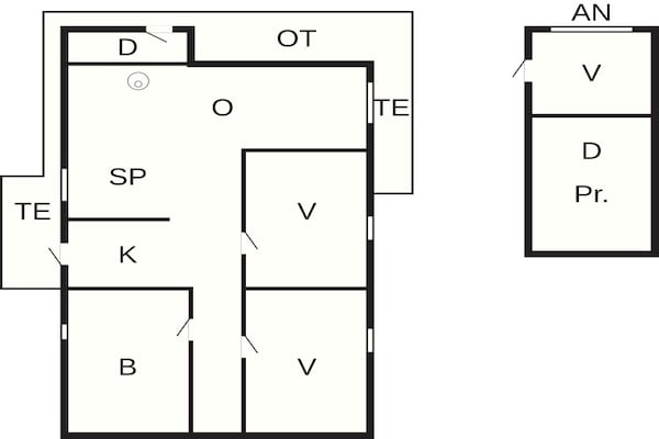 Foto van Kustsereniteit bij Knasborg Strand-By Traum - Vakantiehuis in Ålbæk - FloorPlan