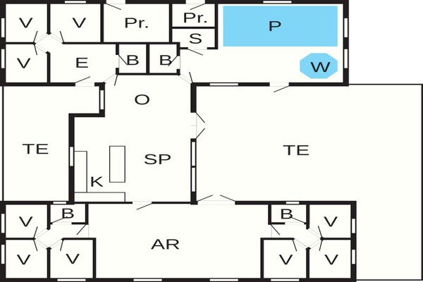 Foto van 24 persoons vakantie huis in Hasselberg - Vakantiehuis in Kappeln - FloorPlan