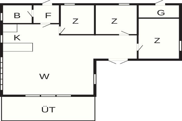 Foto van 6 persoons vakantie huis in Vinderup - Vakantiehuis in Vinderup - FloorPlan