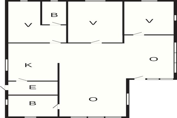 Foto van 6 persoons vakantie huis in Hurup Thy - Vakantiehuis in Hurup Thy - FloorPlan
