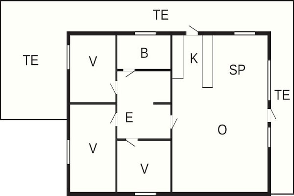 Foto van Familievakantiehuis aan de Noordzee - Vakantiehuis in Lemvig - FloorPlan