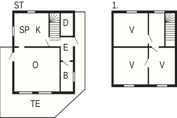 Foto van 6 persoons vakantie huis in Olderdalen - Vakantiehuis in Olderdalen - FloorPlan